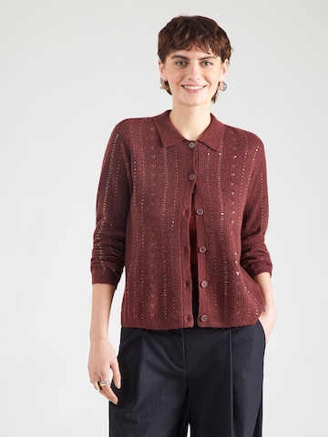 Pepe Jeans Neuletakki 'ELAINE' värissä punainen: etupuoli