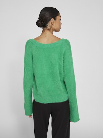 VILA Пуловер 'Henny' в зелено