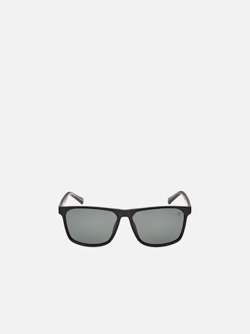 TIMBERLAND Zonnebril 'Timberland TB9312 Matte dark red 59/15/145 MAN Sunglasses' in Zwart: voorkant