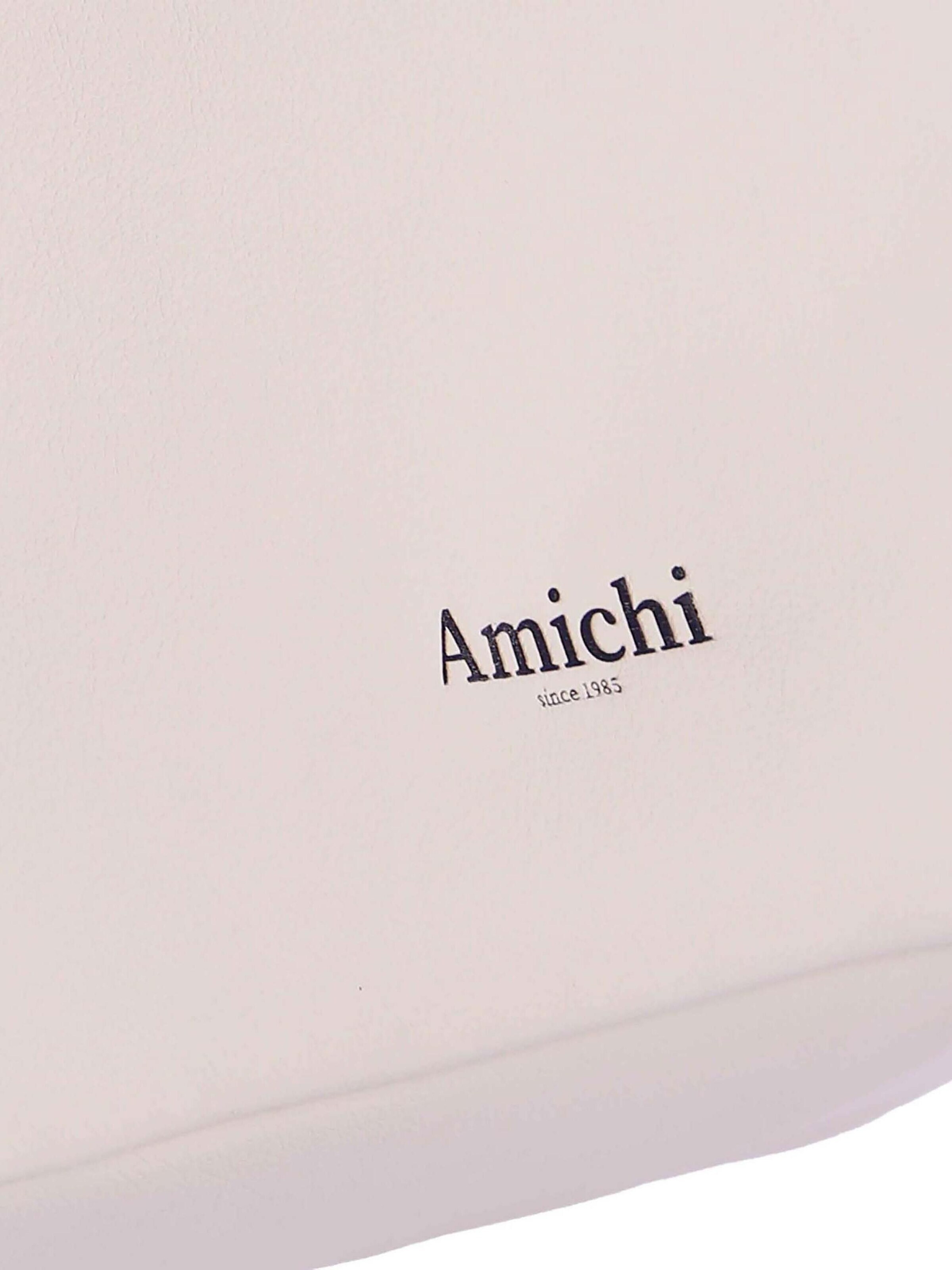 Amichi - Bolso de mano 'Bolso de mano para mujer Maui de piel sintética con cremallera' en blanco