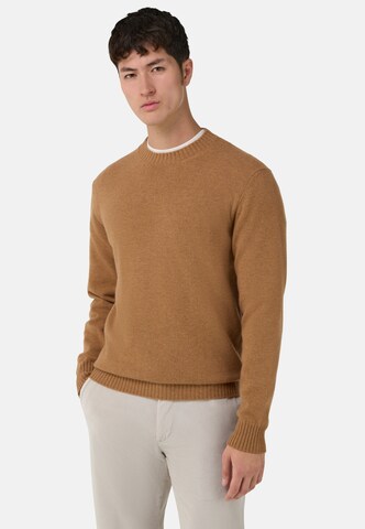 Pull-over Boggi Milano en marron : devant
