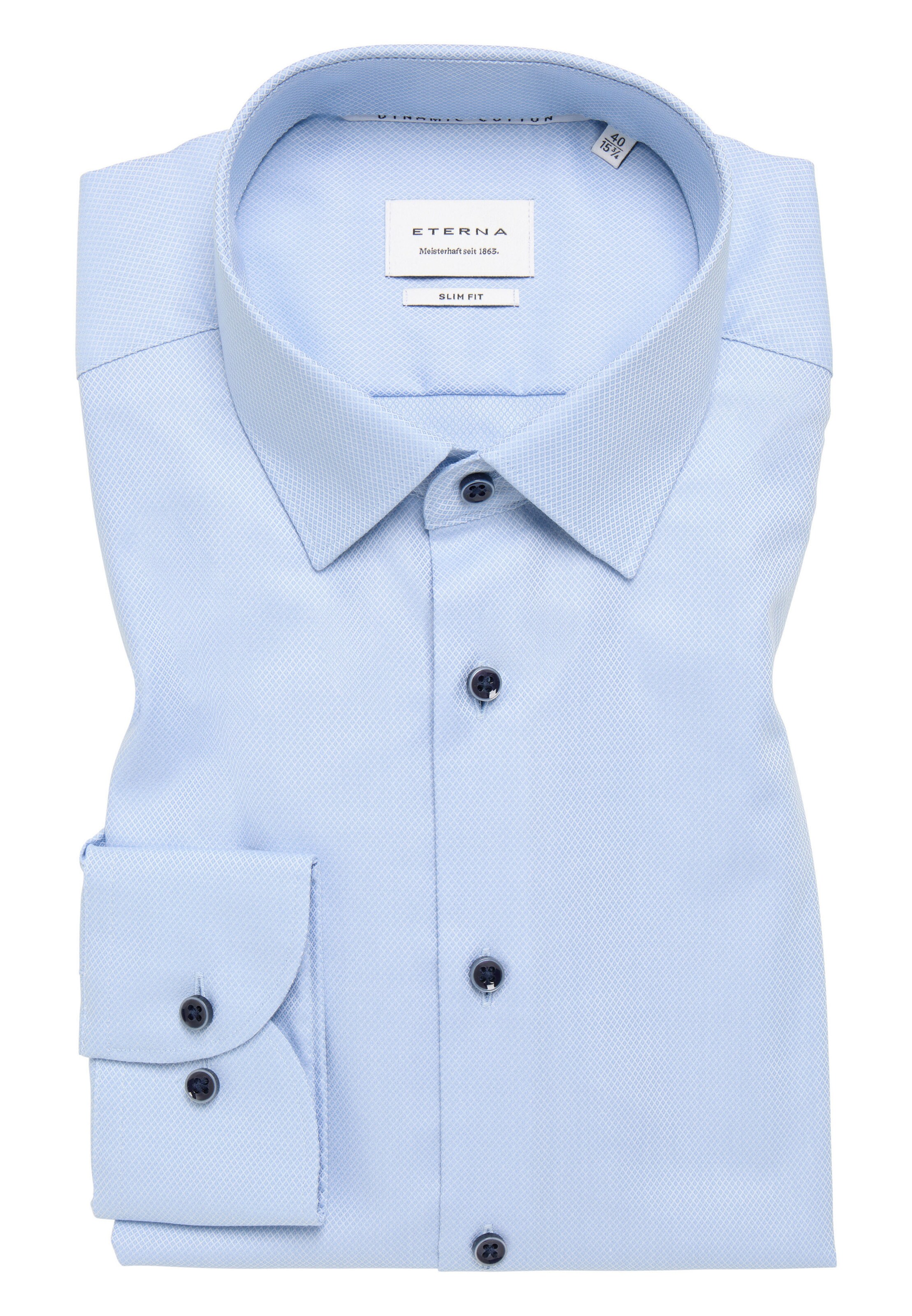 ETERNA Slim fit Zakelijk overhemd in Blauw