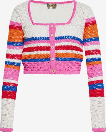 ebeeza Knit Cardigan in Mixed colors: front