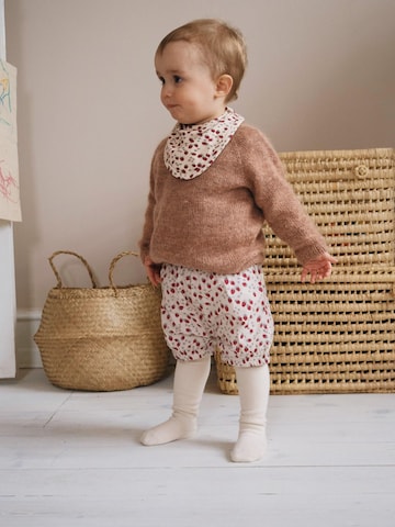 Pantalon 'Noelle ∼ Petit raspberries' LouieLouie en beige