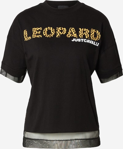 Just Cavalli Camiseta en amarillo / negro / blanco, Vista del producto