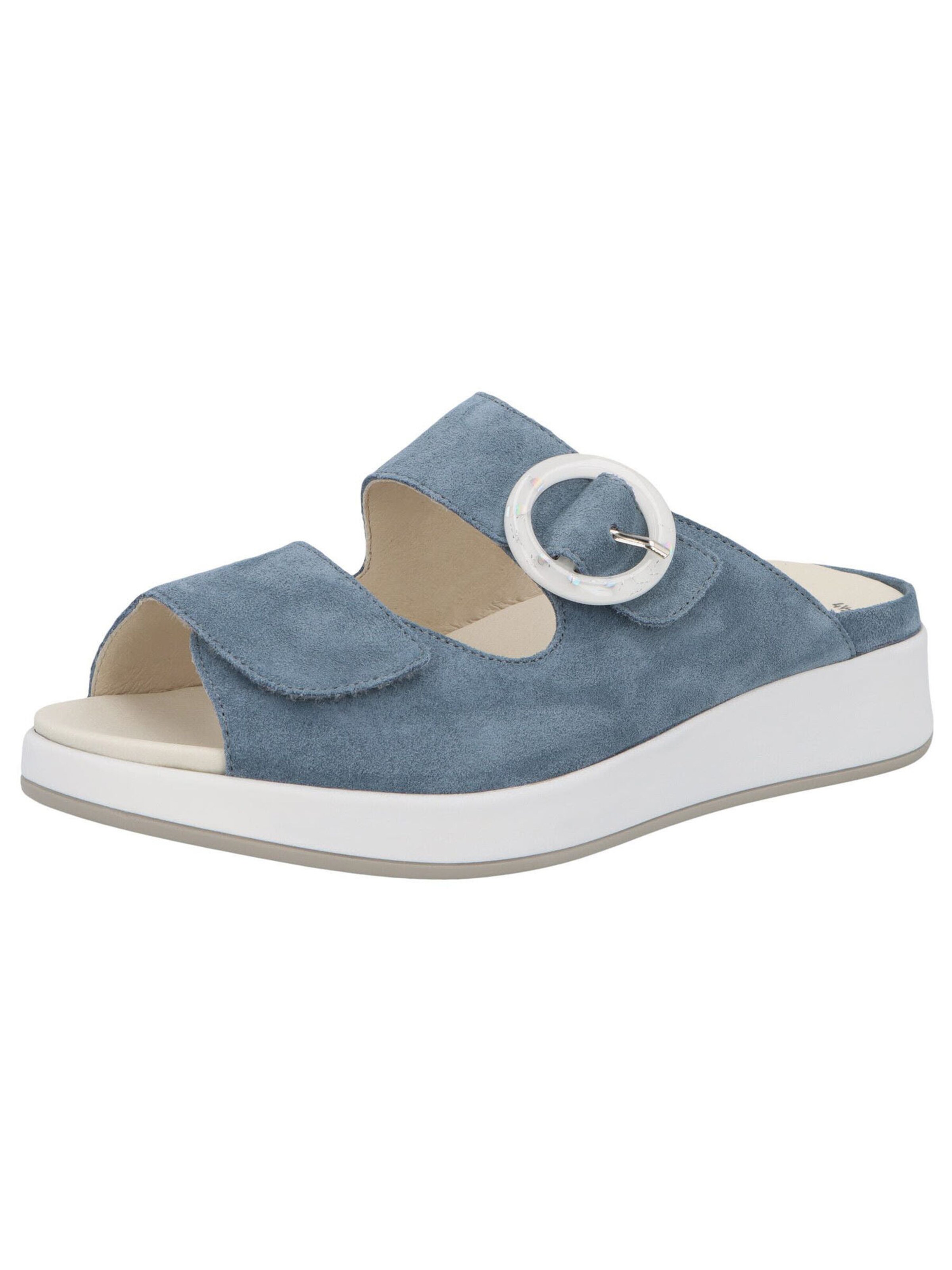 SOLIDUS Mules 'Hannah' in Blue: front