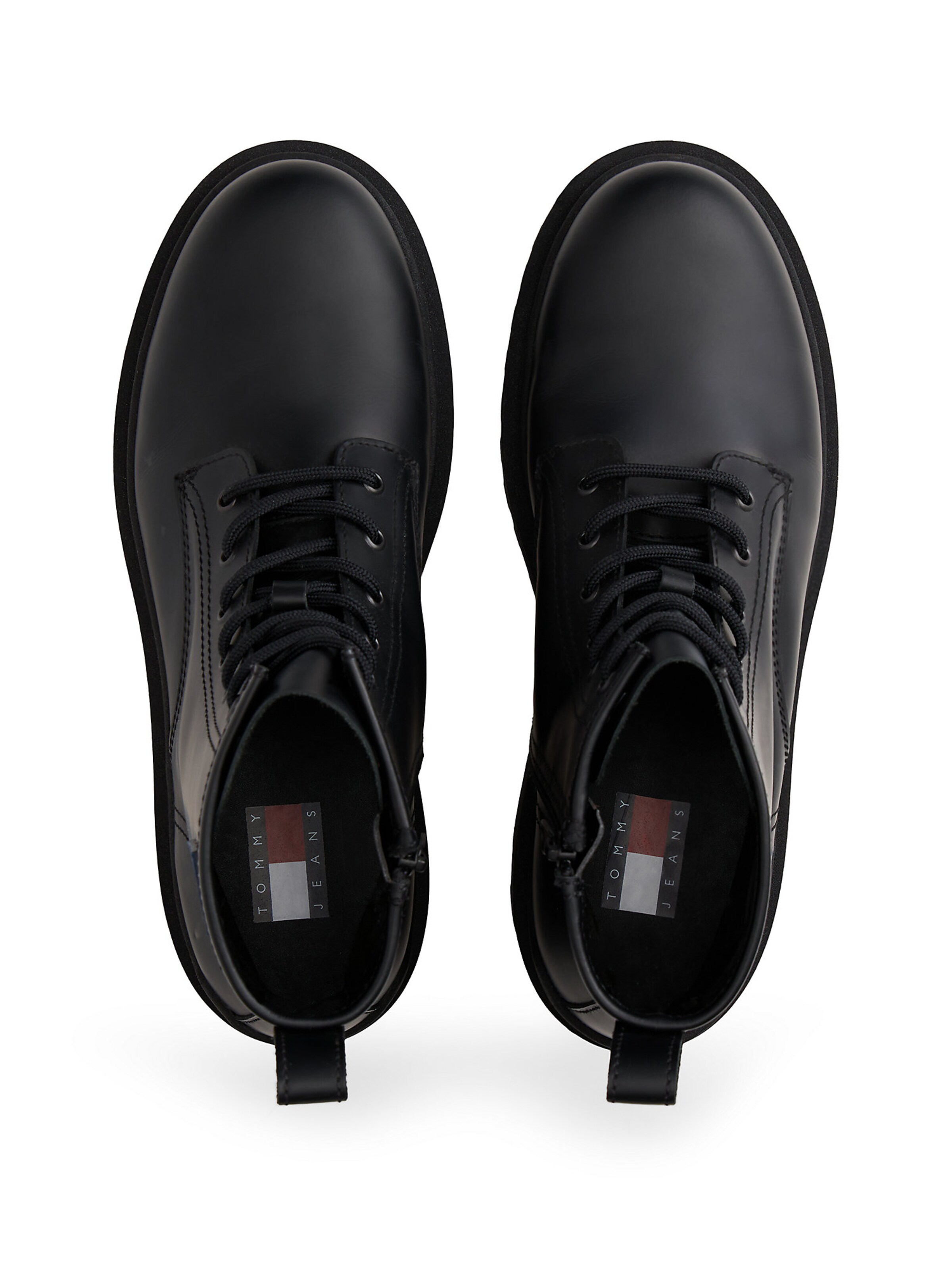 Tommy Jeans Boots med snörning i svart