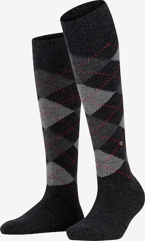 BURLINGTON Overknee Strümpfe 'Whitby' in Grau: Vorderseite