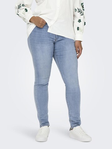 ONLY Carmakoma Skinny Fit Дънки 'CARROSE' в синьо: отпред