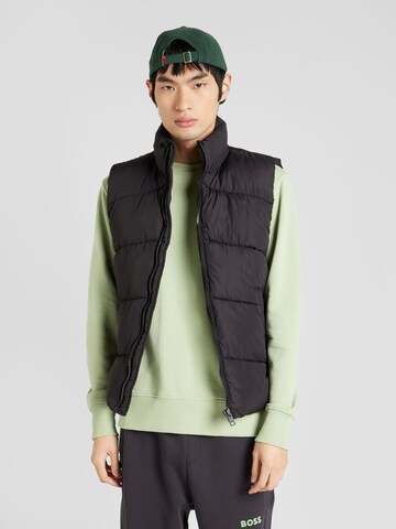 JACK & JONES Bodywarmer 'ELLIOT' in Zwart: voorkant