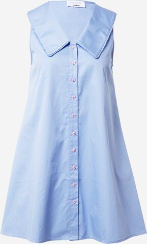 florence by mills exclusive for ABOUT YOU - Vestido camisero 'Farmers Market' en azul: frente