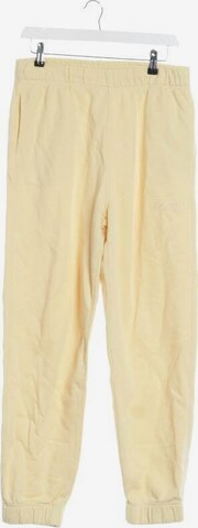 GANNI Pants in L in Yellow: front