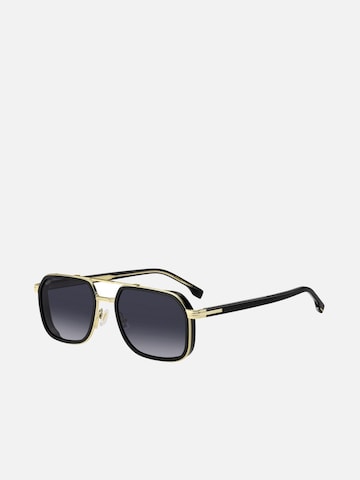 HUGO BOSS Zonnebril 'Hugo Boss BOSS 1724/S Grey gold 55/19/150 MAN Sunglasses' in Zwart