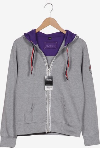 NAPAPIJRI Sweatshirt & Zip-Up Hoodie in XL in Grey: front