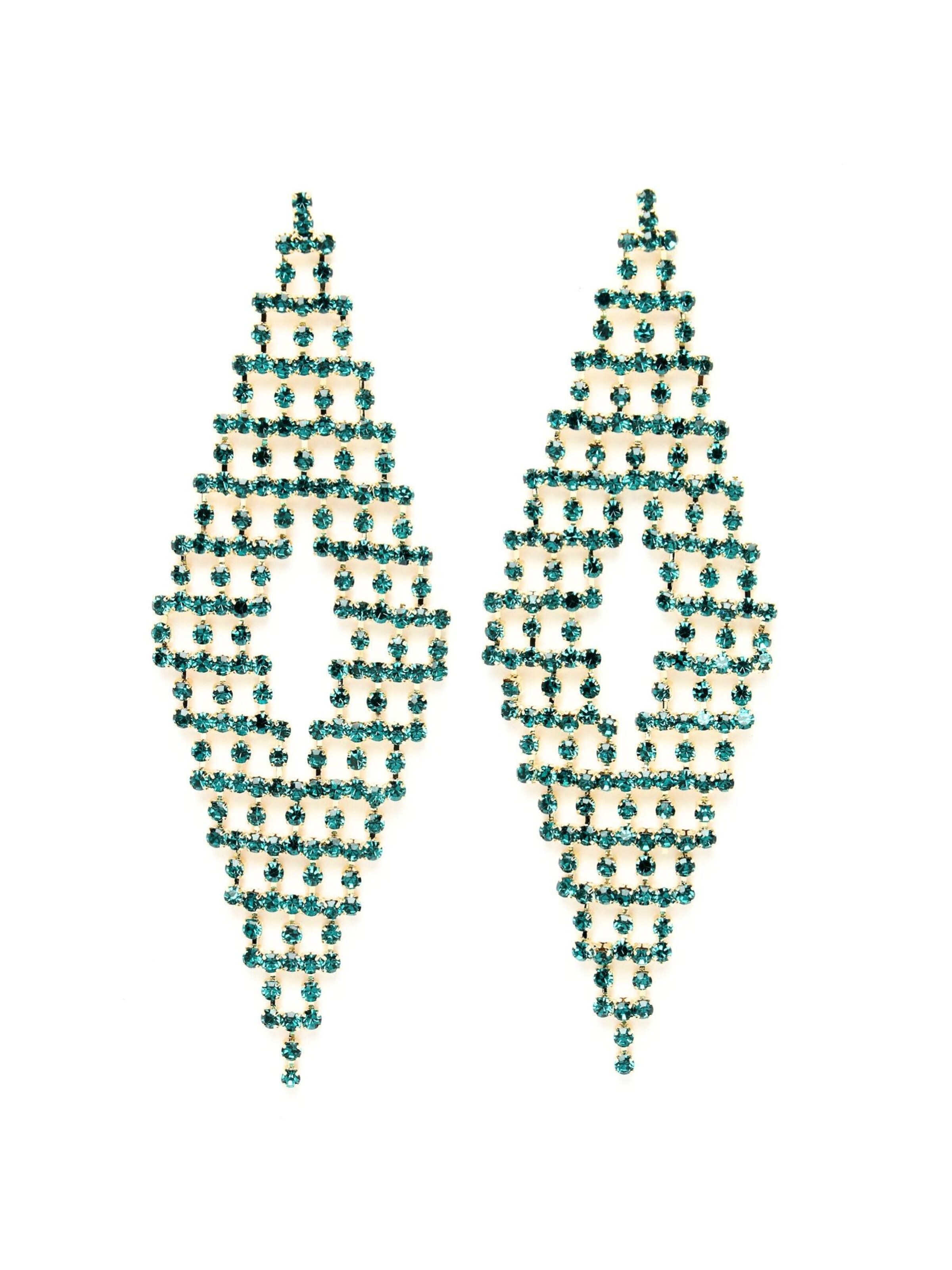 Boucles d'oreilles 'Xeniaia' AVANT-GARDE PARIS en bleu : devant