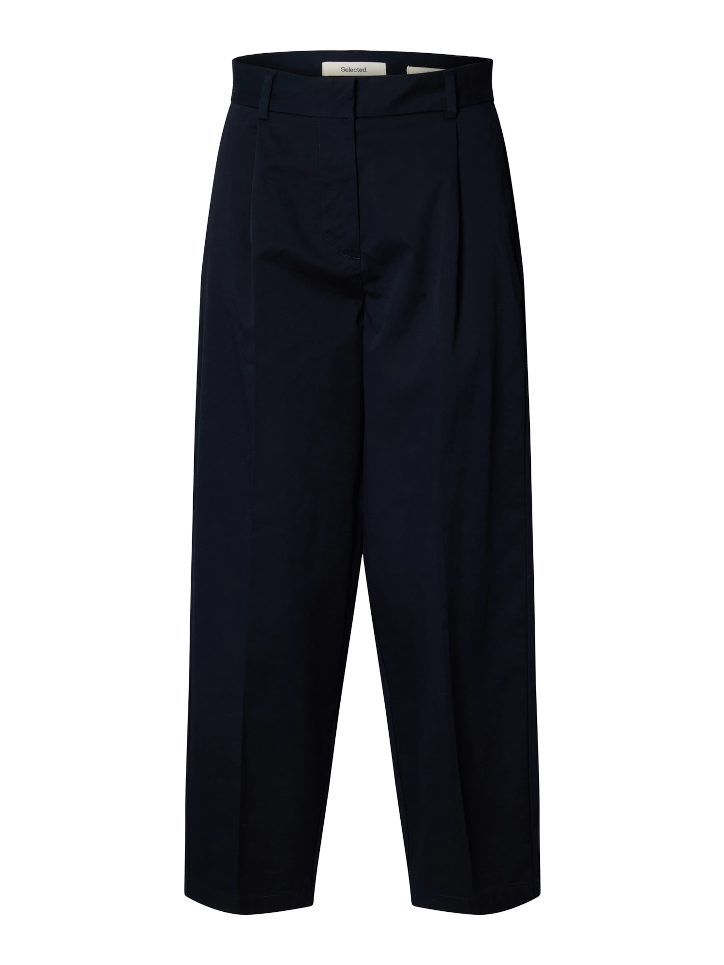 SELECTED Szabványos Élére vasalt nadrágok 'SLFBARREL MILLE' - kék: elől
