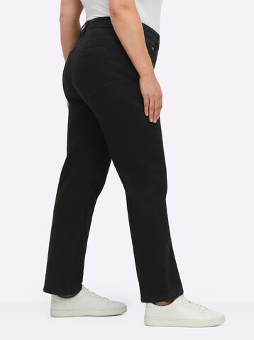 SHEEGO Regular Jeans in Schwarz