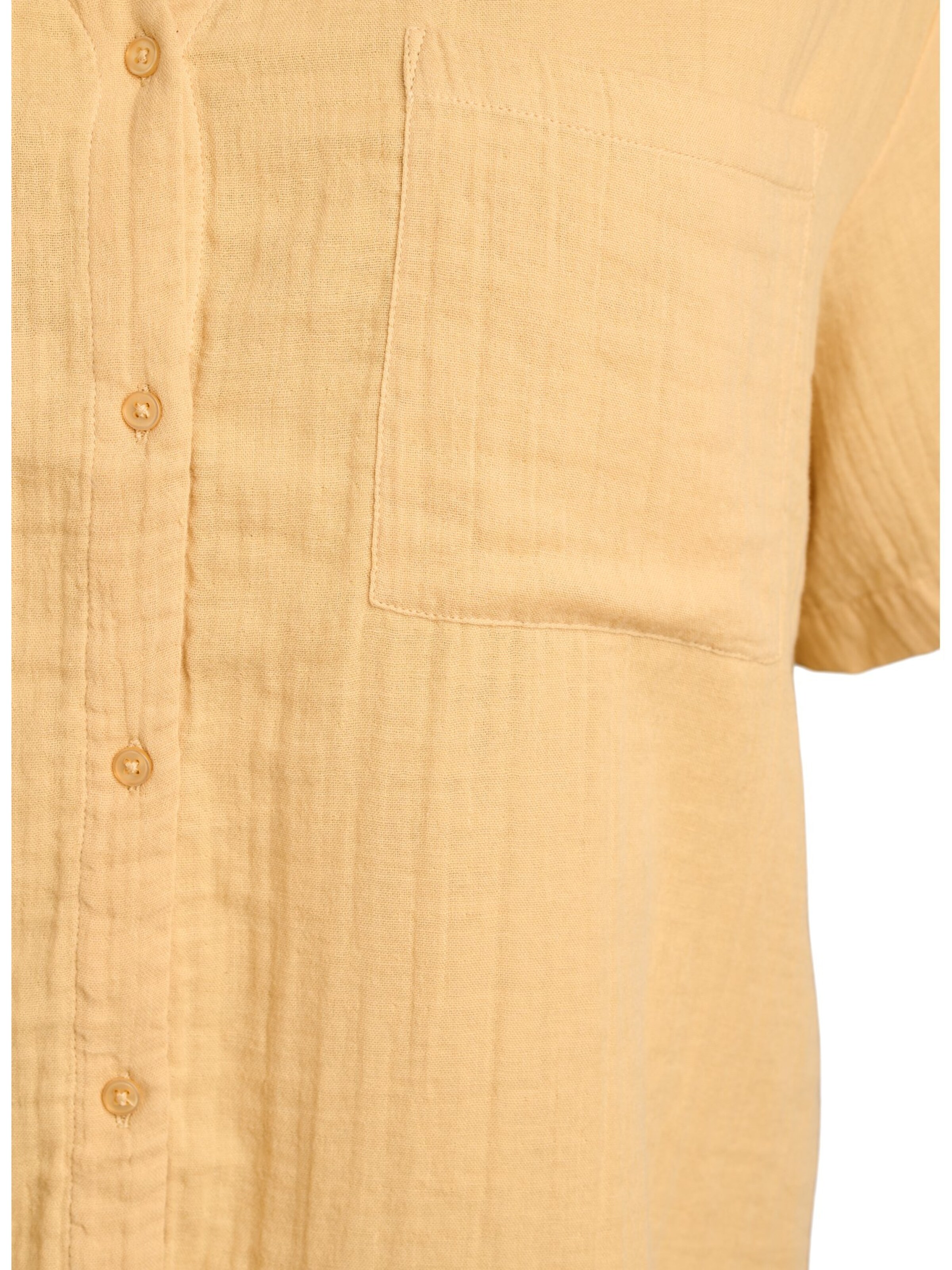 Camicia da donna 'Vvivu' di Zizzi in giallo