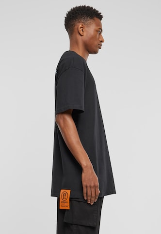 Forgotten Faces - Camisa 'Silver Robot' em preto