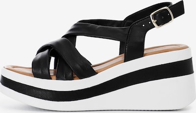 CAFè NOIR Sandalen in schwarz, Produktansicht