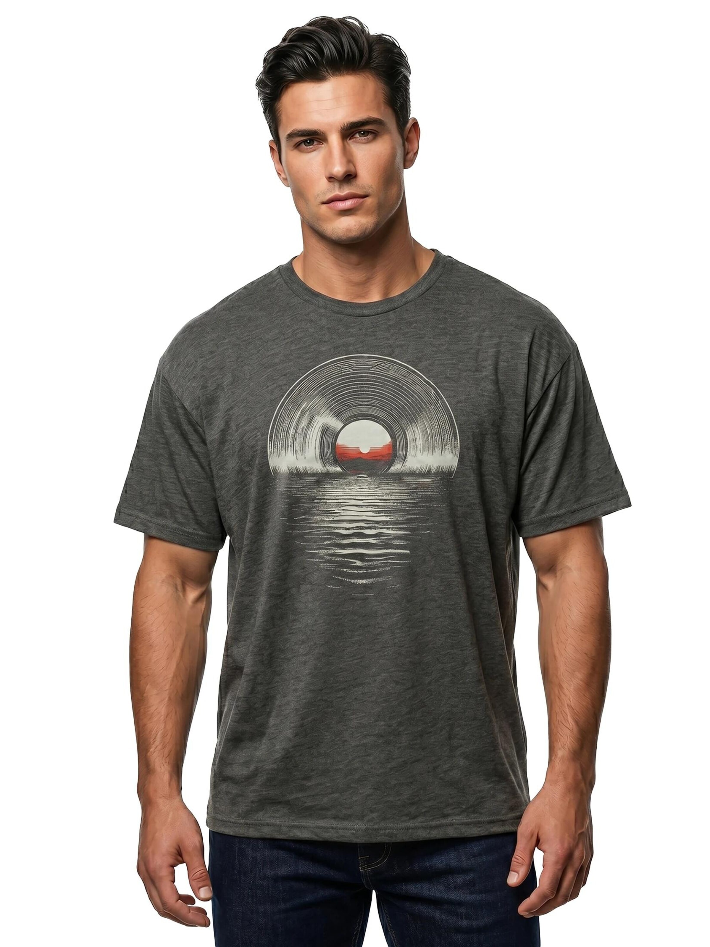 MAKAYA Shirt 'Sea Record' in Grey