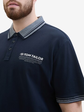 TOM TAILOR Men + Tričko – modrá