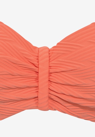 SUNSEEKER Bandeau Bikini Top in Orange