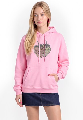 Sweat-shirt MYMO en rose : devant