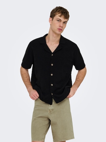 Giacchetta 'ONSJam' di Only & Sons in nero: frontale