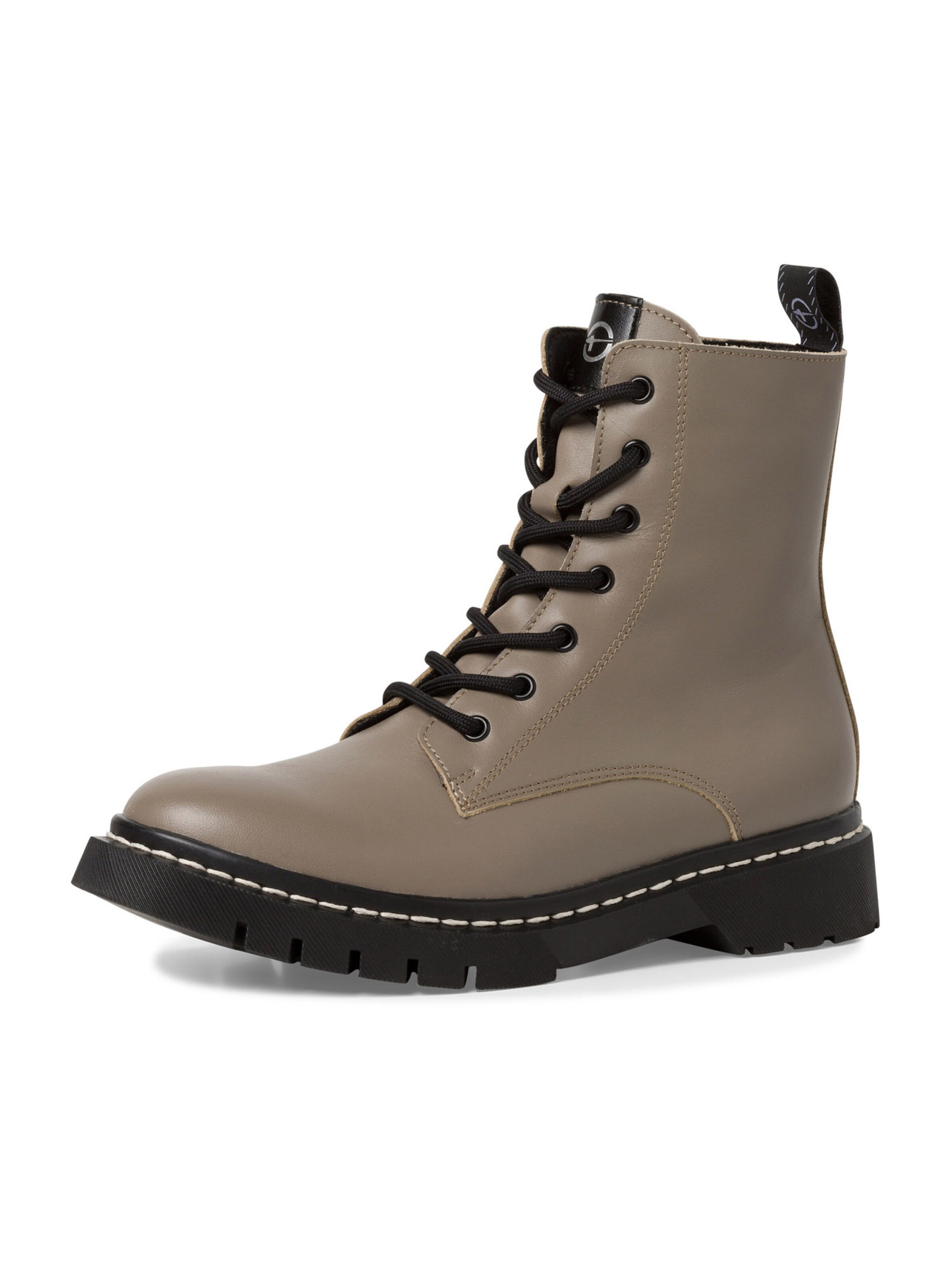 Tamaris Lace-up bootie in Grey: front