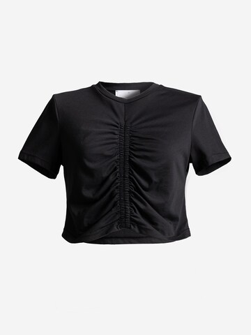 4TAILORS Póló 'Connect me' - fekete