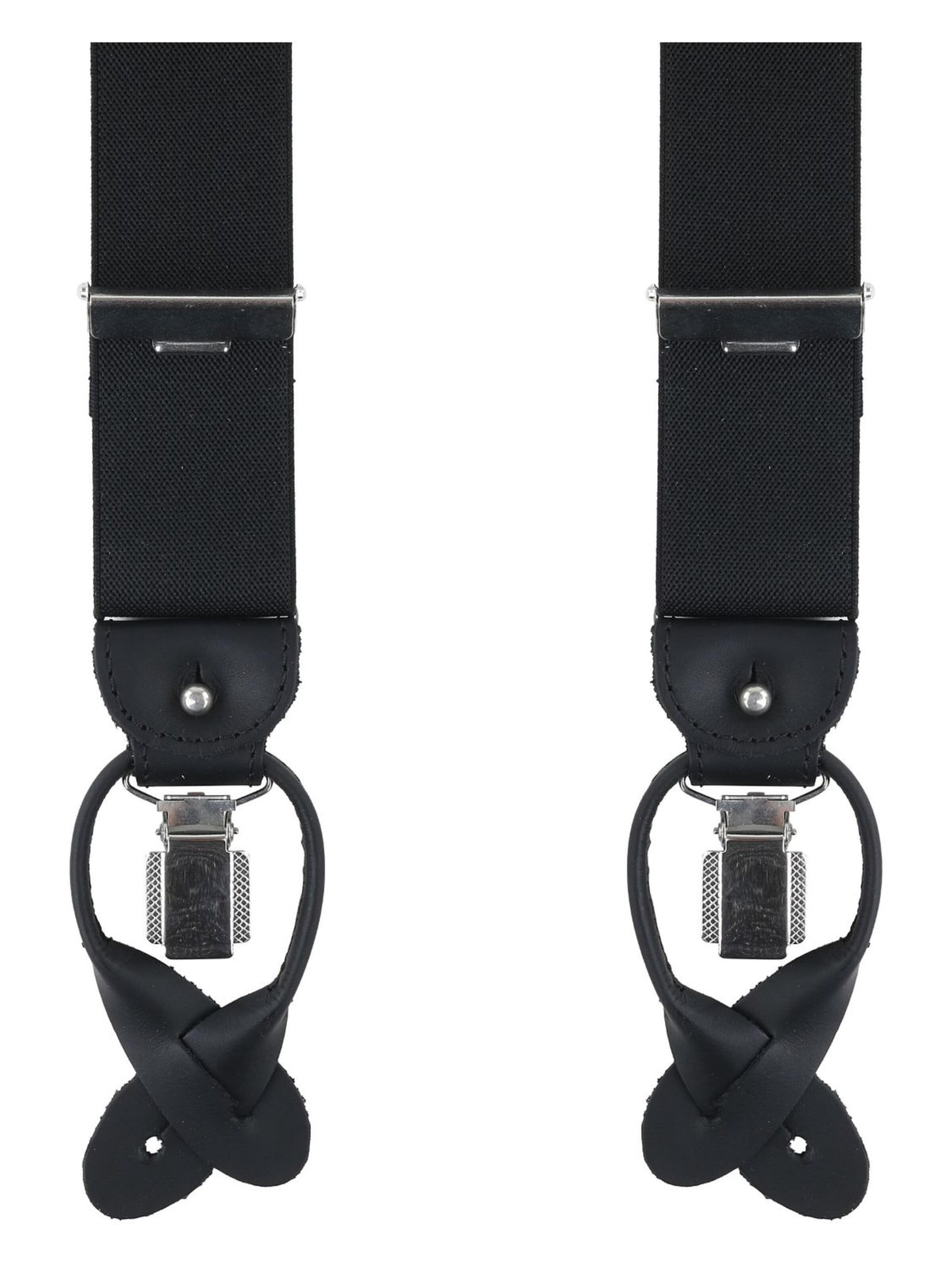 Profuomo Suspenders in Black