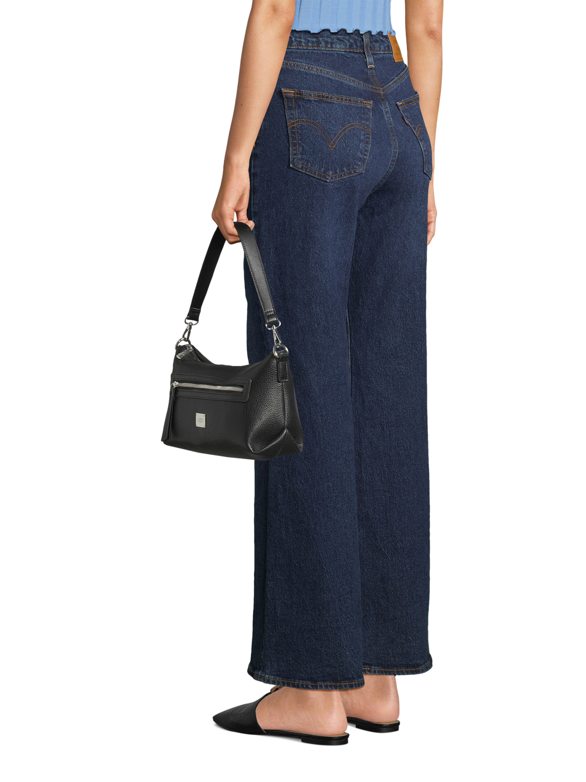 L.CREDI Наплечная сумка 'Petronilla' в Черный: спереди