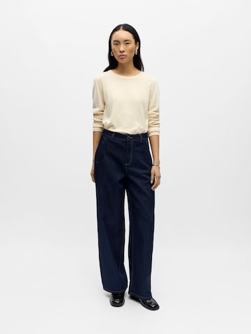 OBJECT Loosefit Jeans 'OBJCarly' in Blauw