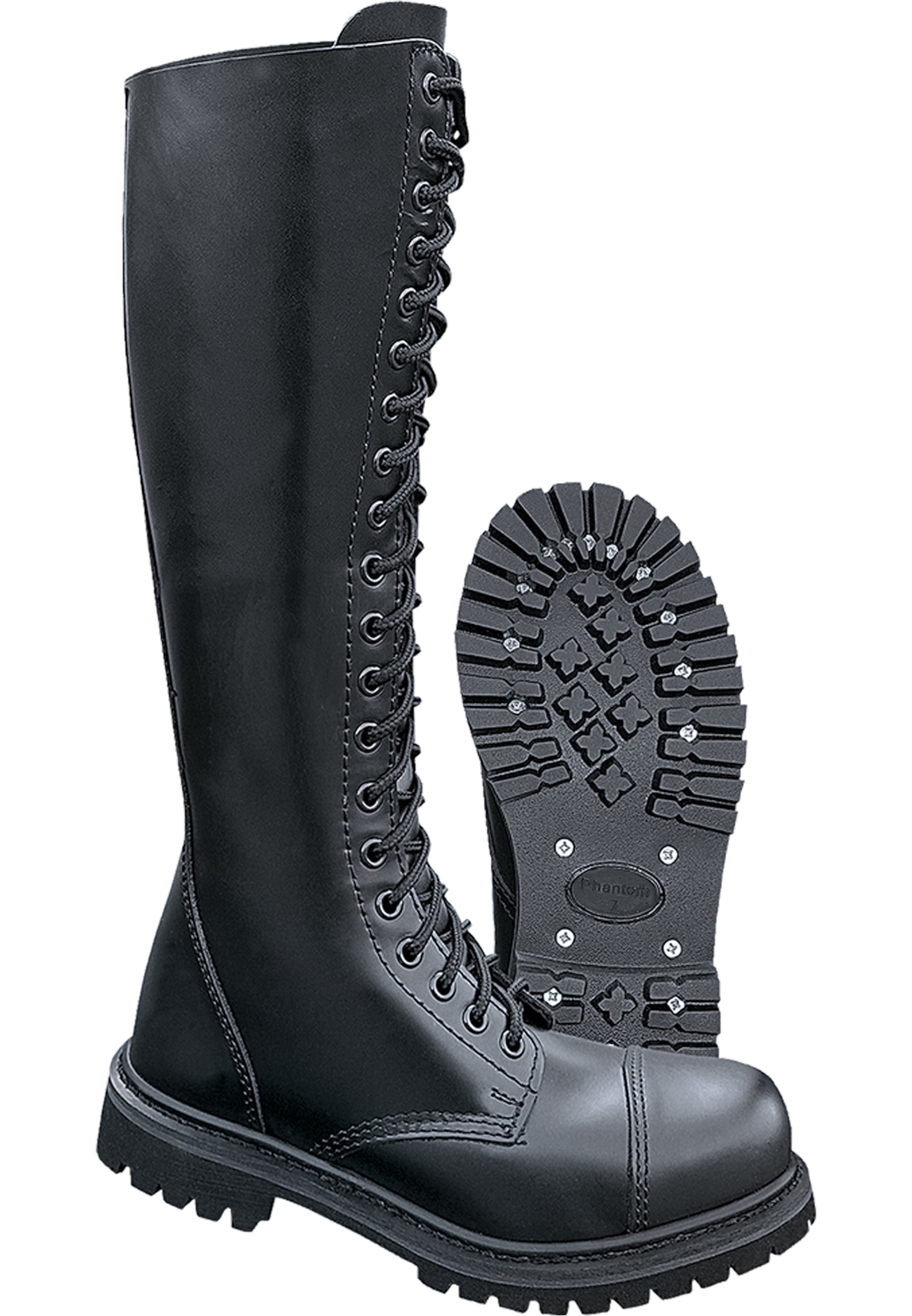 Brandit Stövel med snörning i svart: framsida