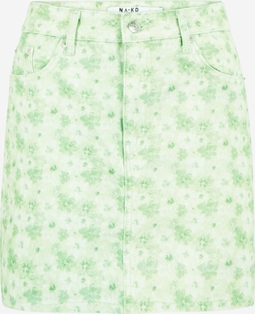 NA-KD Spódnica w kolorze zielony: przód