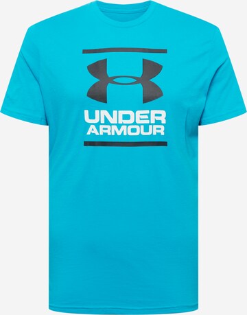 UNDER ARMOUR Funkční tričko 'Foundation' – modrá: přední strana