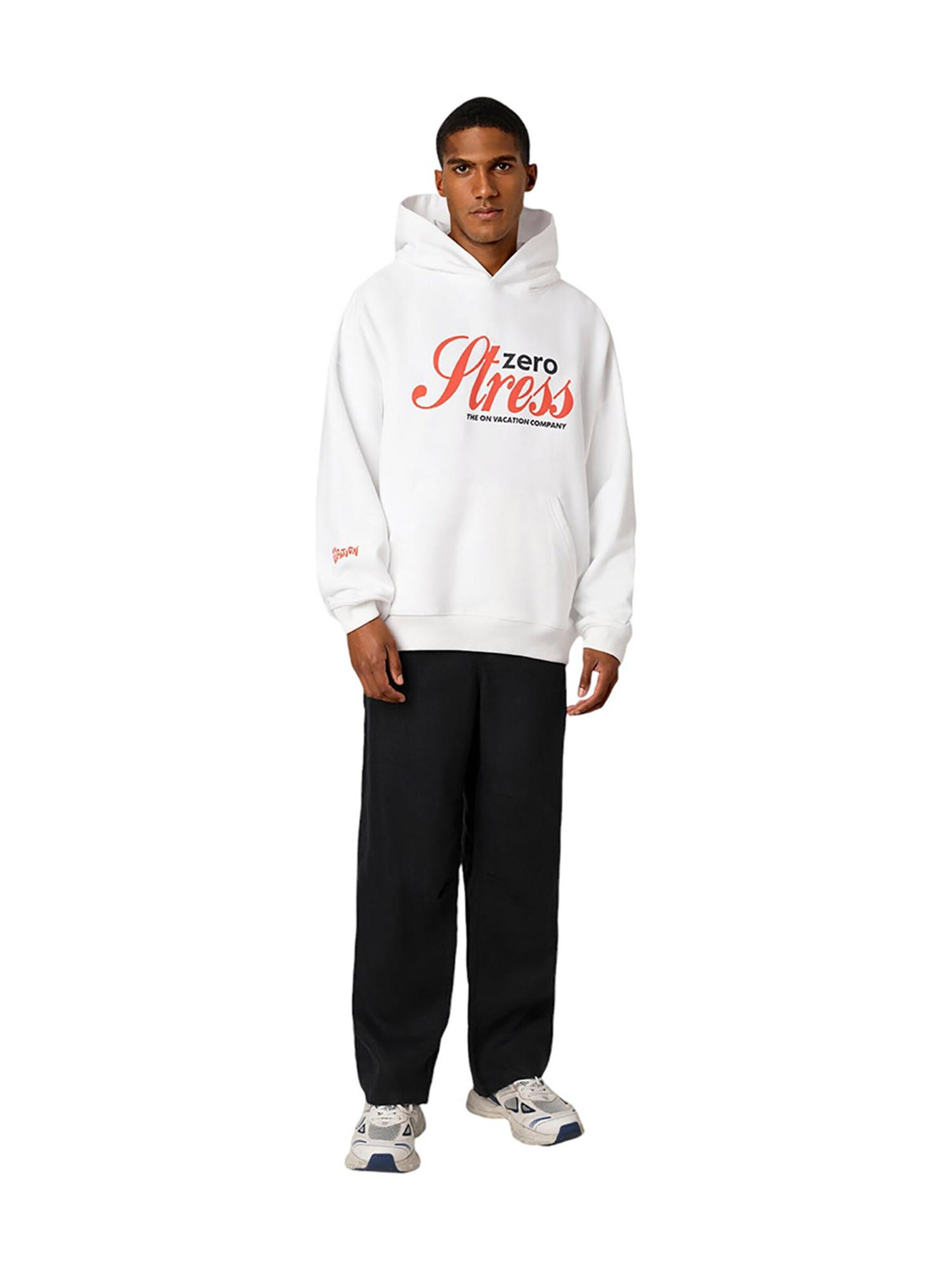 On Vacation Sweatshirt 'Zero Stress' in White