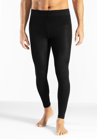 JOHN DEVIN Feinstrumpfleggings in Schwarz: Vorderseite