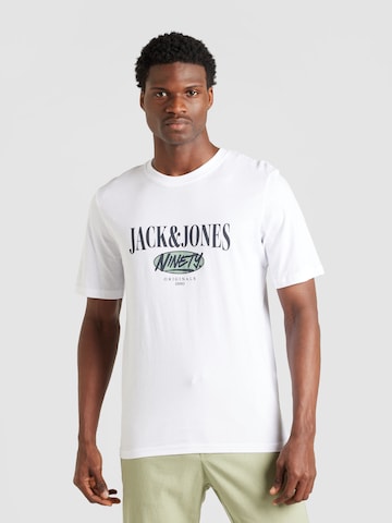 JACK & JONES Koszulka 'COBIN' w kolorze biały: przód