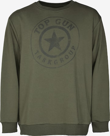 TOP GUN Sweatshirt in Grün: predná strana