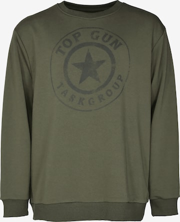 TOP GUN Sweatshirt in Grün: Vorderseite
