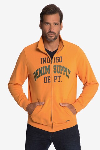 JP1880 Zip-Up Hoodie in Orange: front