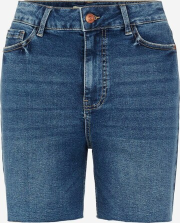 PIECES Regular Jeans 'LISA' i blå: framsida