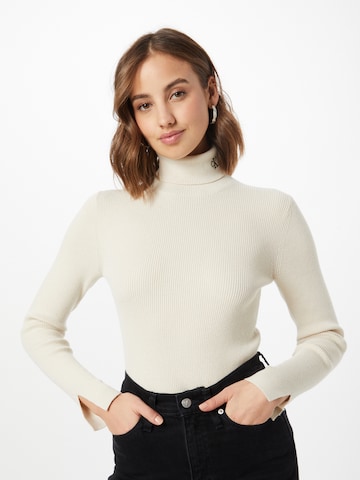 Calvin Klein Jeans Sweter w kolorze beżowy: przód