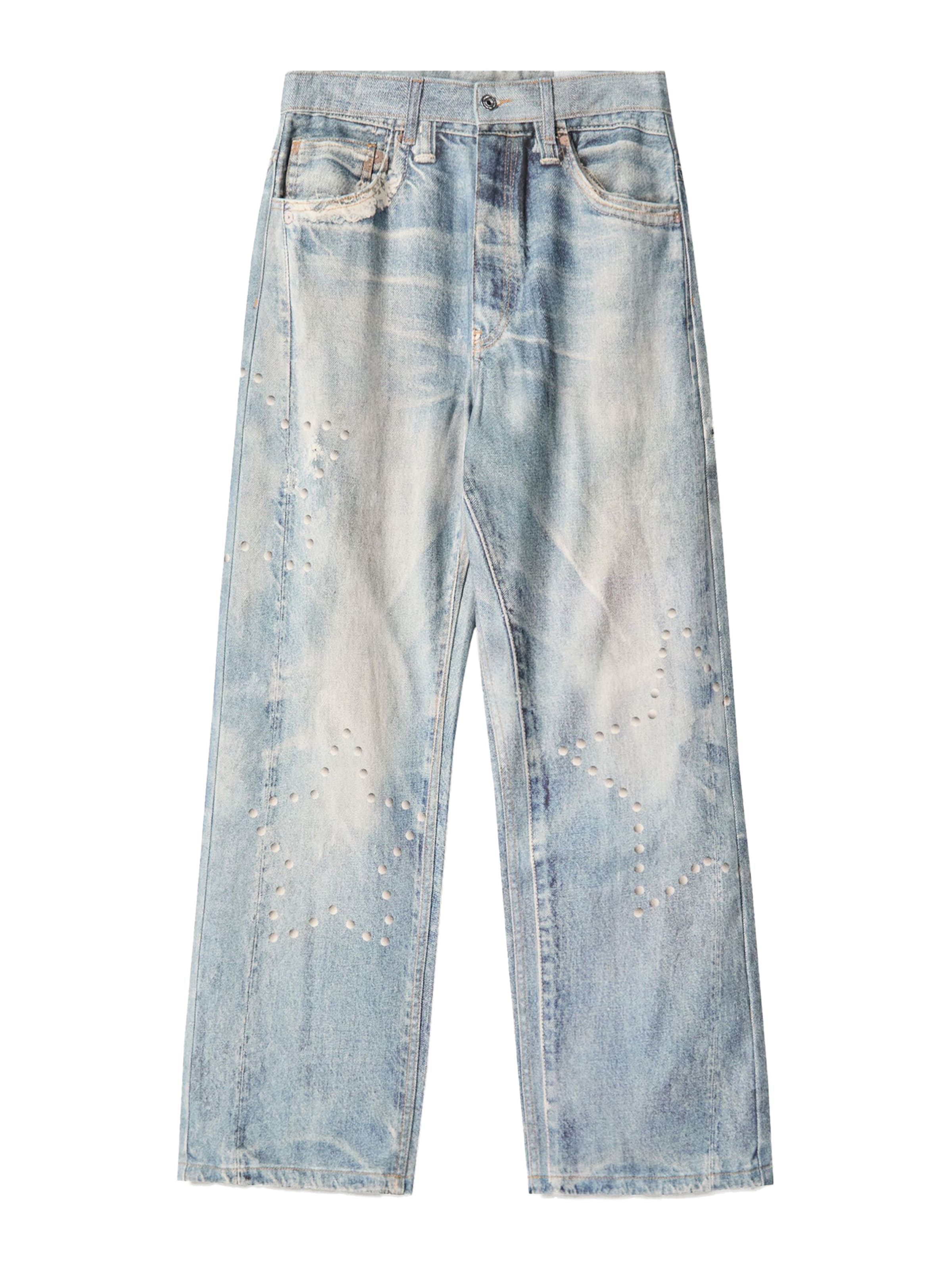 Bershka Loosefit Jeans in Blau: Vorderseite