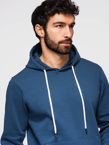 Sweat-shirt Ombre en bleu
