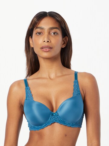 TRIUMPH T-shirt Bra 'Amourette' in Blue: front