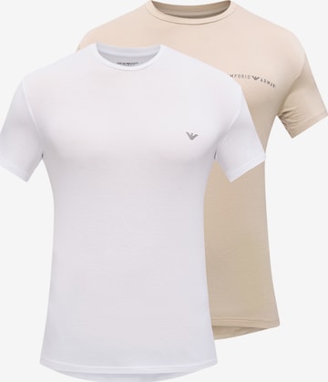 Emporio Armani Футболка в Бежевый: спереди