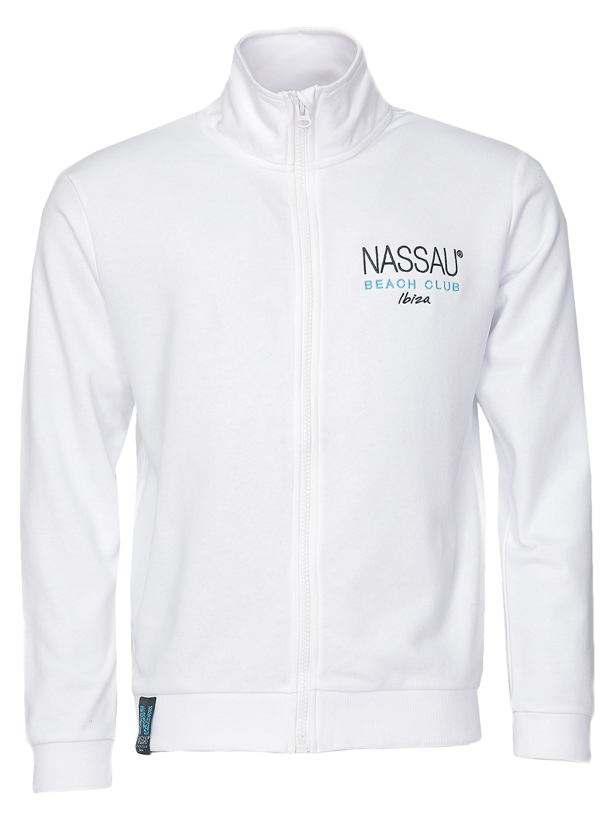 NASSAU Beach Club Sweatjacke in Weiß: Vorderseite